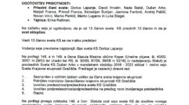 Zapisnik 1. redne seja – 16.12.2022
