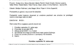 Zapisnik 20. redne seje – 15.3.2022