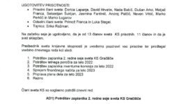 Zapisnik 3. redne seje sveta KS – 02.03.2023